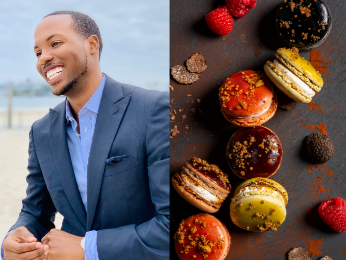 A'SMORE founder Anwaar and macaron products